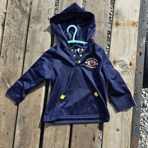 Sesame Street Navy Blue Kids Hoodie with Football Elmo Design